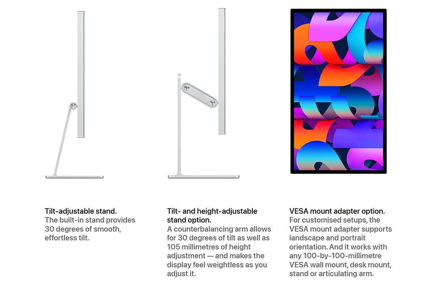 imac studio mounting options, side by side monitor layouts